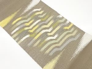 変わり横縞模様織出し袋帯